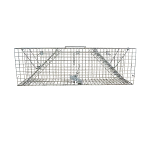 Pasca Typ 1 na humánny odchyt potkanov. Kompaktný model s hustou pozinkovanou sieťou, rozmery 62 × 15,5 × 20 cm.