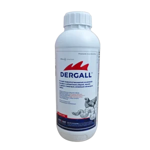 Dergall koncentrát 1000 ml pre hydinu a holuby na parazity a ošetrenie chovných priestorov